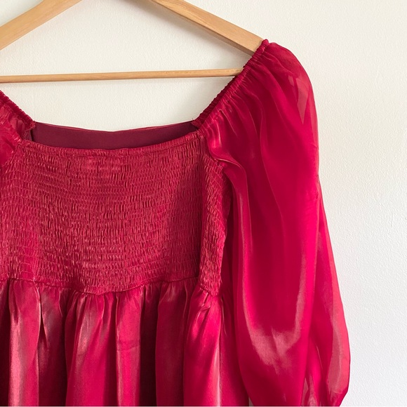 Entro Red Mini Dress - Picture 5 of 6